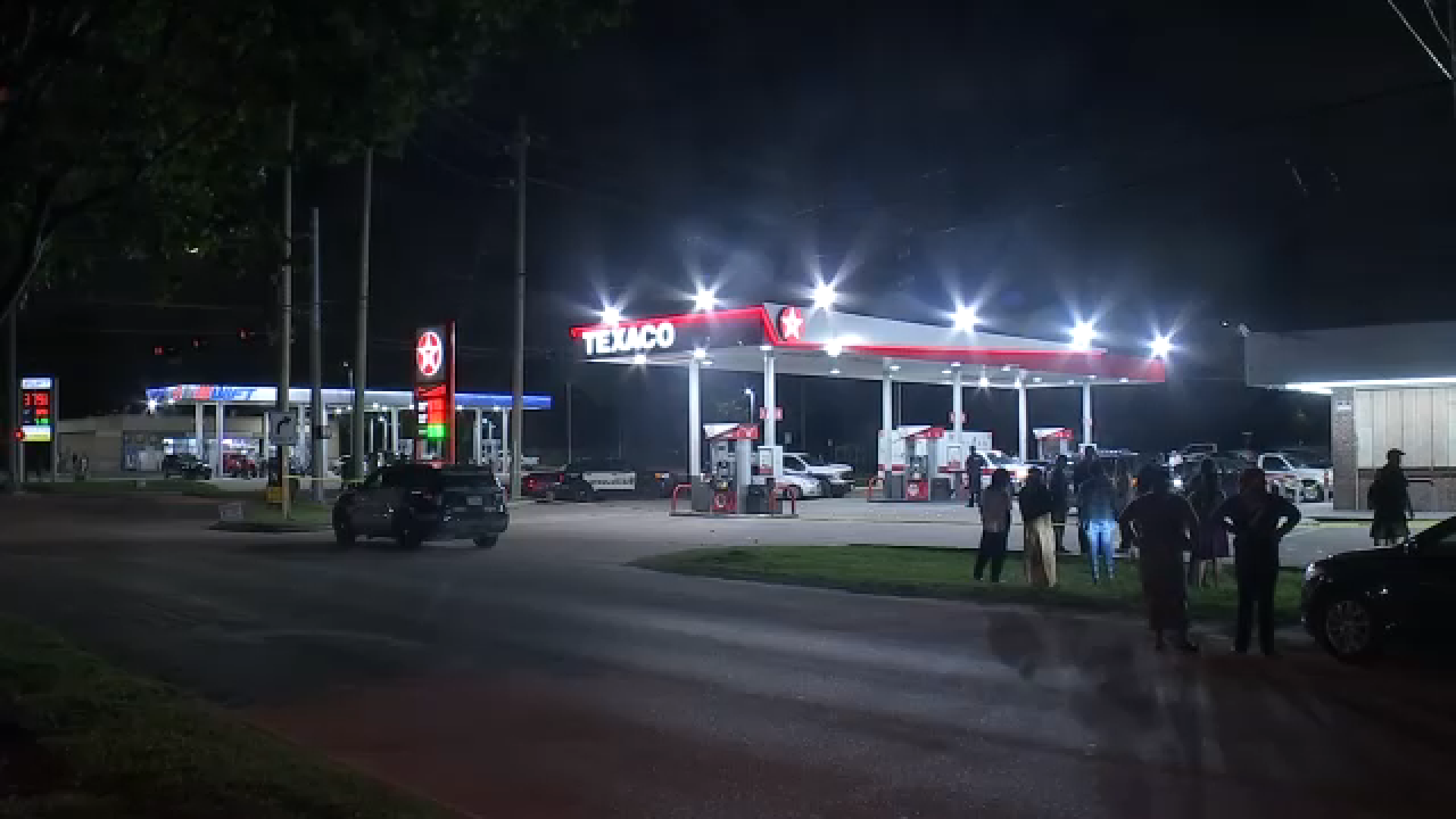 Police searching for suspect after man shot and killed outside gas ...