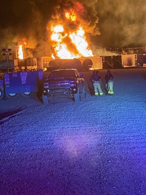 Crews arrive to suppress fire at East Texas natural gas well following ...