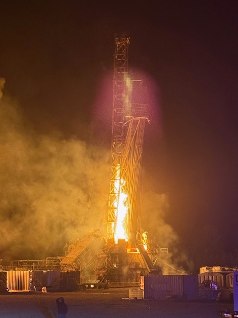 Crews arrive to suppress fire at East Texas natural gas well following ...