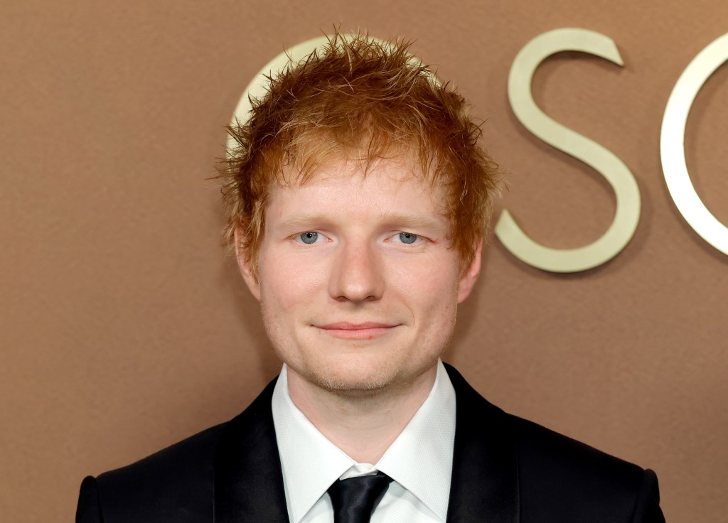 ed sheeran red dress Ed Sheeran and Wife Cherry Seaborn Share Awkward Kiss at 2024 Met Gala
