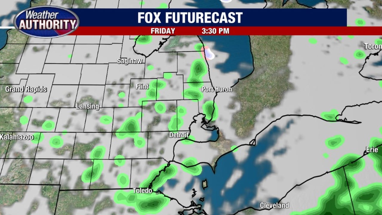 Cool temps, spotty showers continue for Friday - AOL
