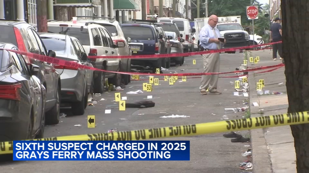 Sixth suspect charged in deadly 2025 mass shooting in Grays Ferry - AOL