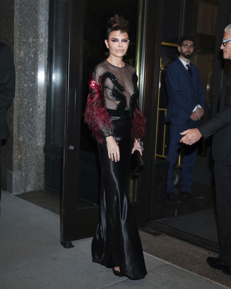 lisa rinna sheer dress Exclusive: Lisa Rinna Wears 100-Percent Hair to the 2026 Oscars