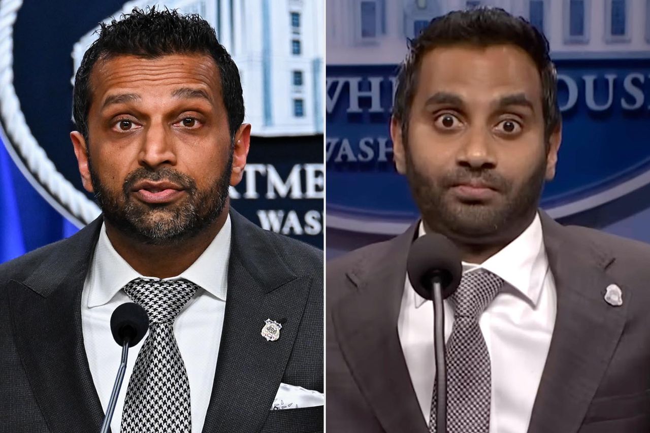 Aziz Ansari returns to “SNL” to skewer FBI director Kash Patel: 'I'm ...