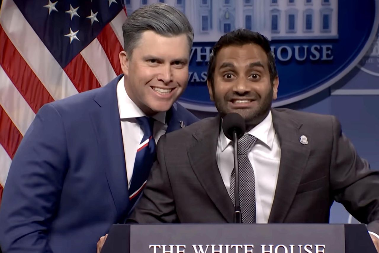 Aziz Ansari returns to “SNL” to skewer FBI director Kash Patel: 'I'm ...