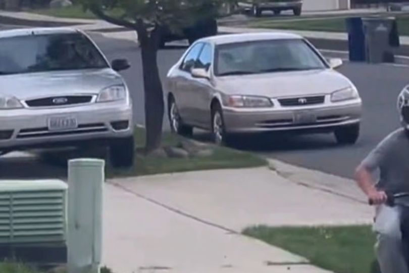 Crazed driver chases down young boy down the sidewalk with her car in ...