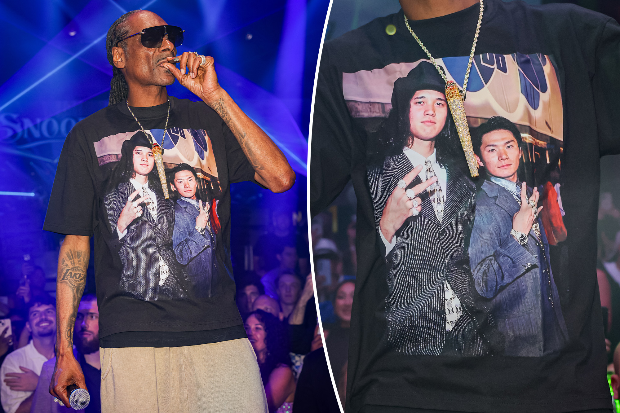 Snoop Dogg hits stage in hilarious Shohei Ohtani, Yoshinobu