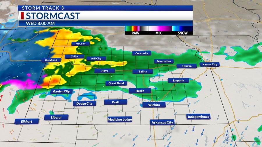 Storm Track 3 Forecast: Rain and some snow expected overnight, warming ...