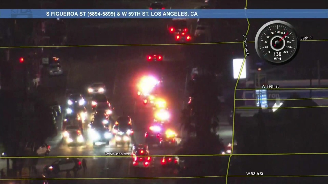 Woman in custody after dangerous L.A. police chase - AOL