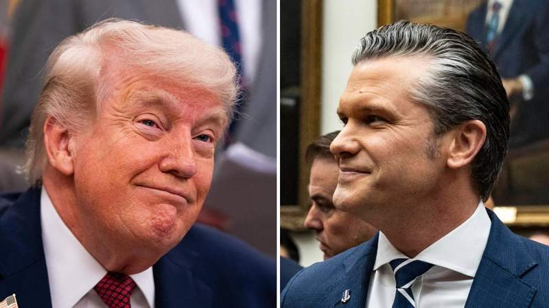 Trump Secdef Pic Donald Trump Gives Embattled Secretary of Defense Pete Hegseth a Loving ...