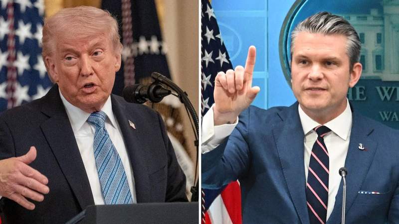 Trump Secdef Pic Donald Trump Gives Embattled Secretary of Defense Pete Hegseth a Loving ...
