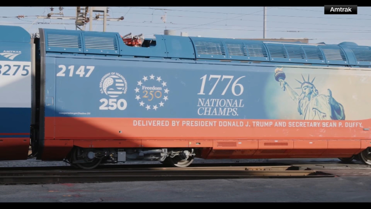 Amtrak's Freedom 250 Acela train makes inaugural ride from