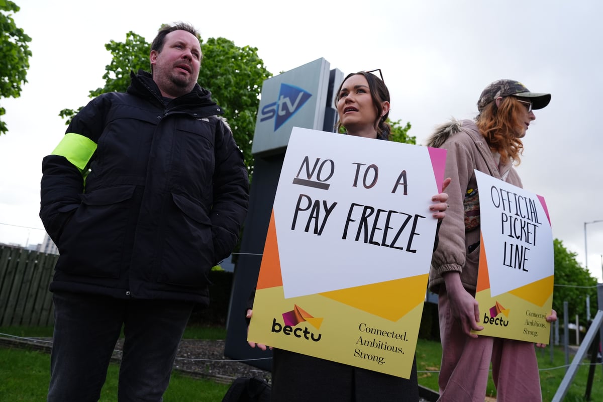 STV staff walk out on strike on day of Holyrood election count - AOL