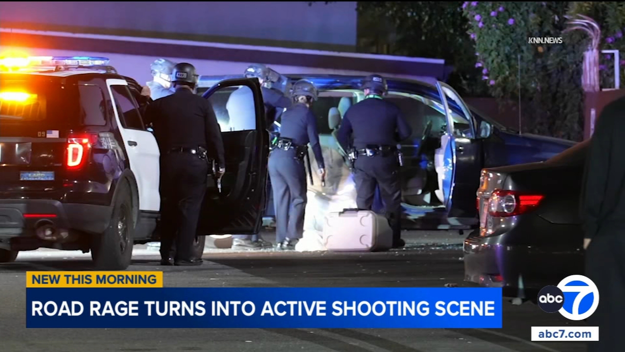 Road rage incident escalates into shooting in Van Nuys, police say - AOL
