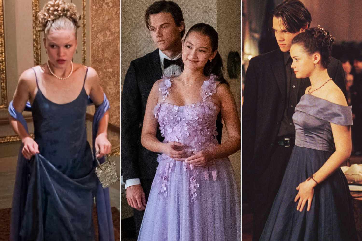 ten things i hate about you prom dress Julia Stiles As Kat Stratford in 10 Blue Dress the same girl who stole Ives boyfriend All That Jazz Red Heart