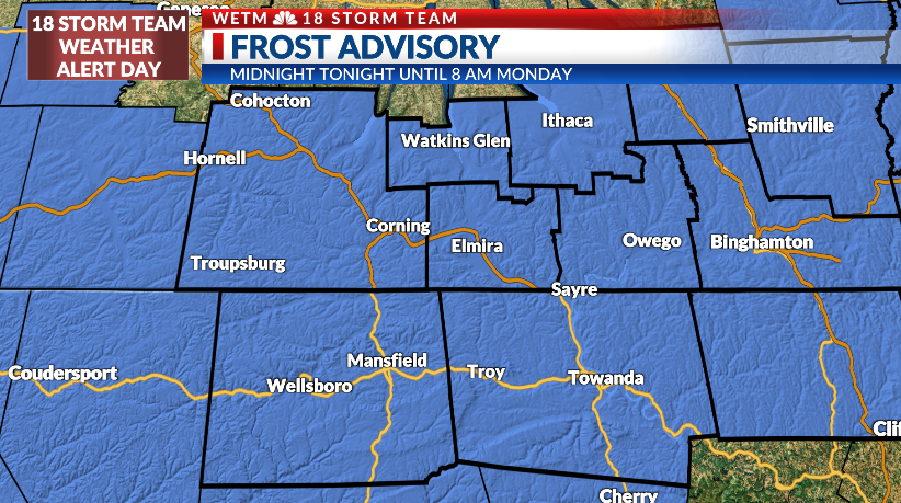 Frost advisory issued through Monday morning - AOL