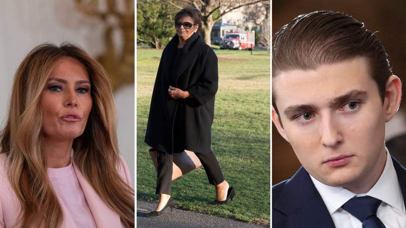 Melania Trump shares rare memory of Barron’s bond with her mom - AOL