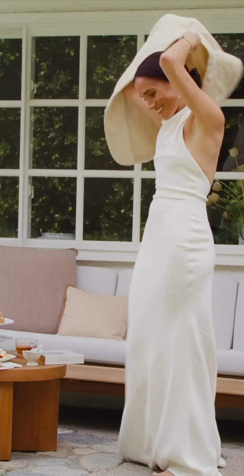 meghan markle after wedding party dress Meghan Markle's evening dress designed by Stella McCartney for wedding party