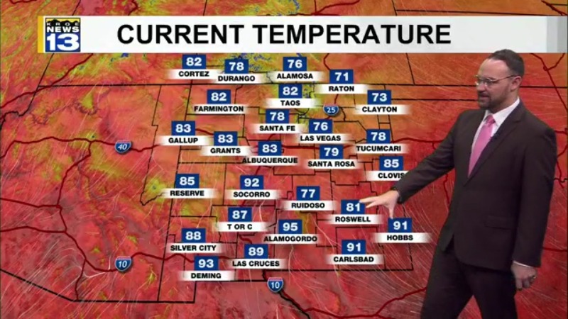 Heat continues across New Mexico today with increasing moisture - AOL