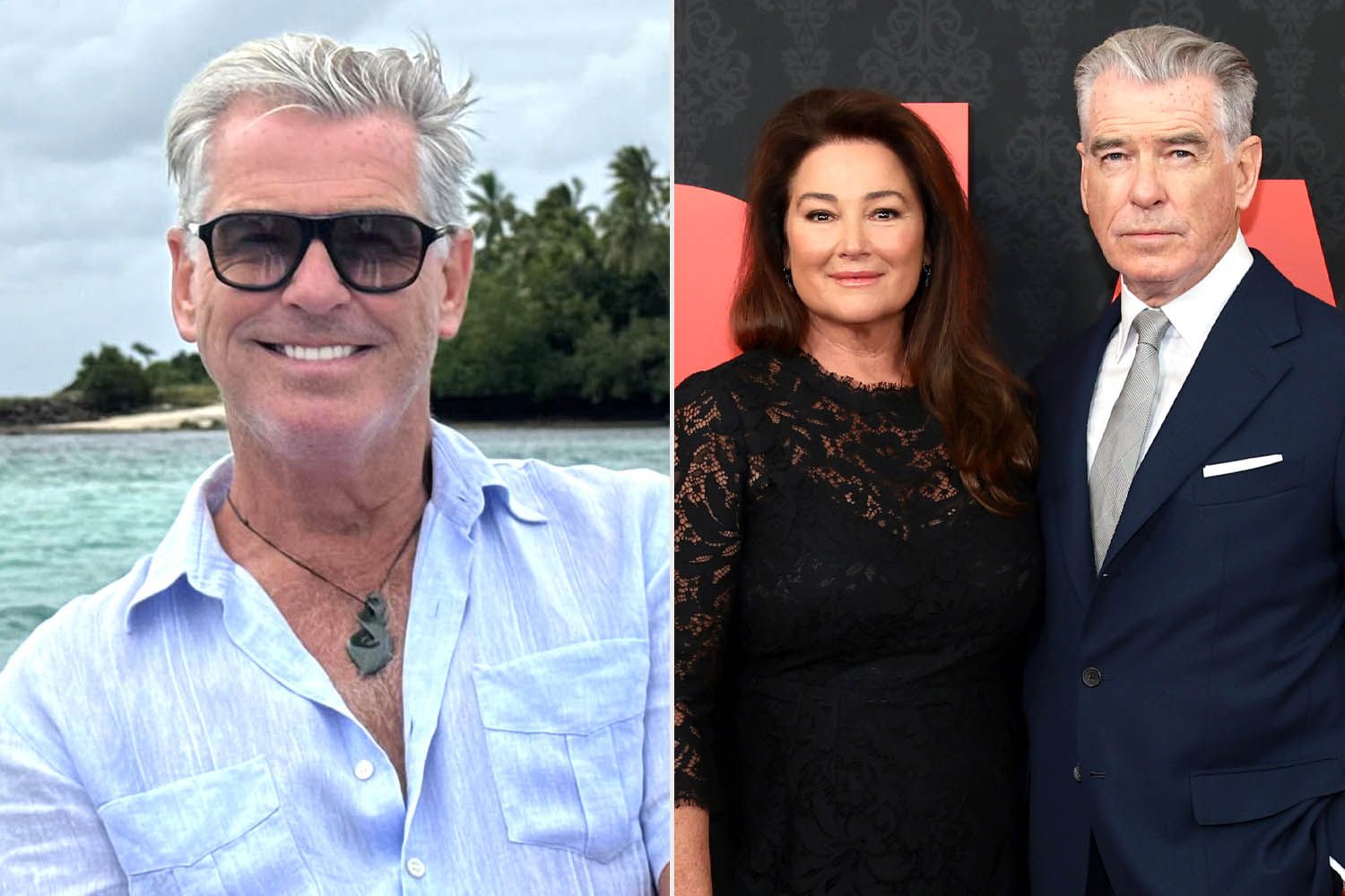 pierce brosnan wife pink dress 2024 Pierce Brosnan Wife Pink2024 Dress 2024
