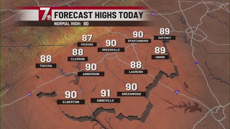 Hot temperatures expected until rain arrives late this week - AOL