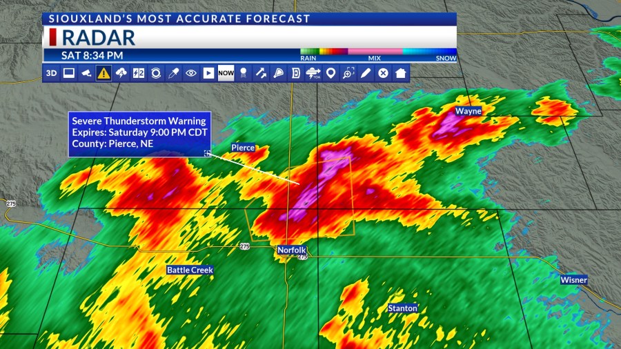 Saturday severe thunderstorm warnings in Siouxland – 5/16/2026 - AOL