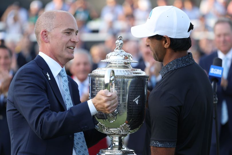 CBS announcer calls out PGA Tour boss Brian Rolapp after Aaron Rai ...