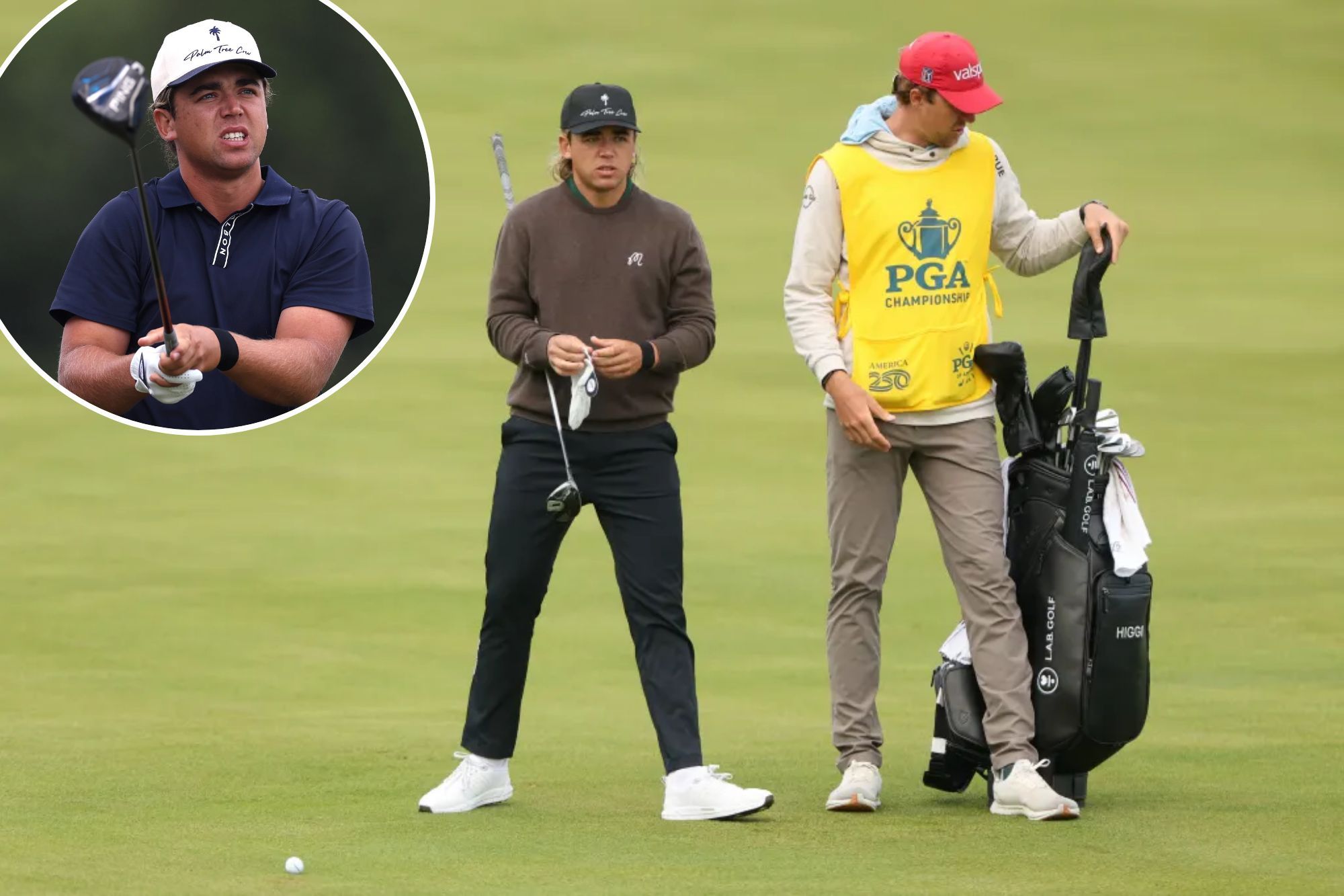 Garrick Higgo, caddie split after PGA Championship late-arrival