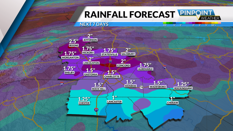 Mid-90s possible Wednesday before rain chances ramp up for the rest of ...