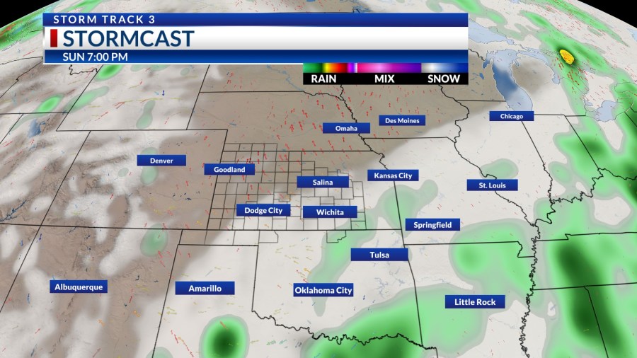 Storm Track 3 Forecast: Off/on scattered showers and a few stronger ...