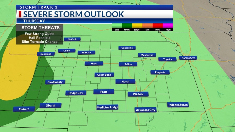 Storm Track 3 Forecast: Off/on scattered showers and a few stronger ...