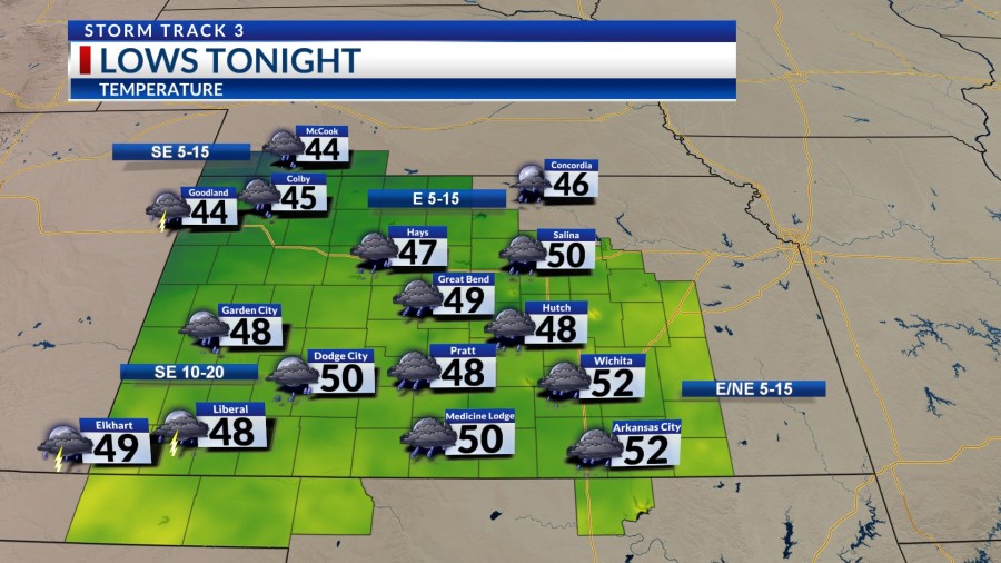 Storm Track 3 Forecast: Off/on scattered showers and a few stronger ...
