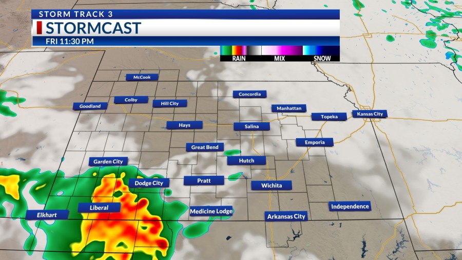 Storm Track 3 Forecast: Off/on scattered showers and a few stronger ...