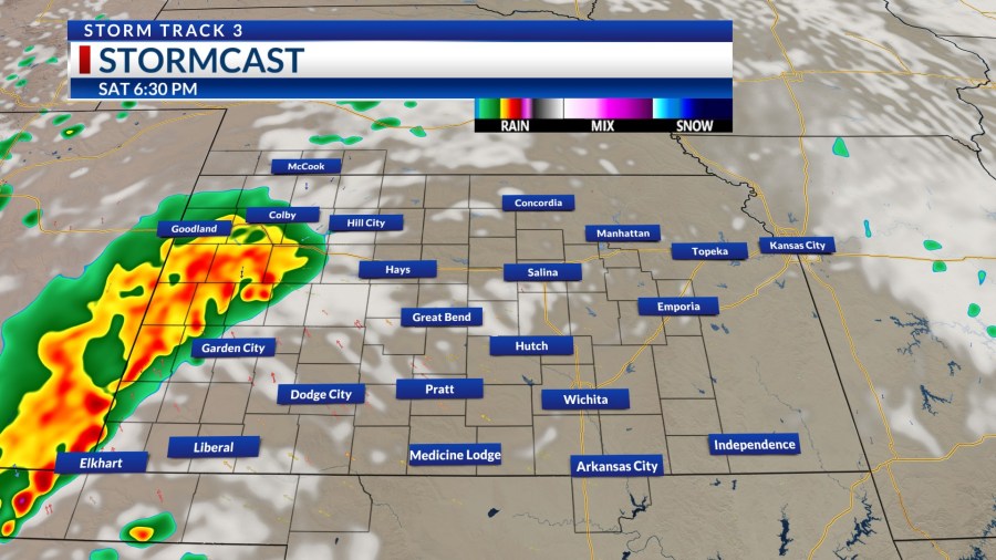Storm Track 3 Forecast: Off/on scattered showers and a few stronger ...