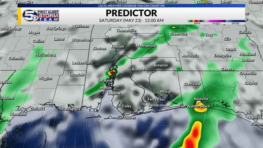 Gulf Coast severe weather threat winds down, heavy rain threat ...