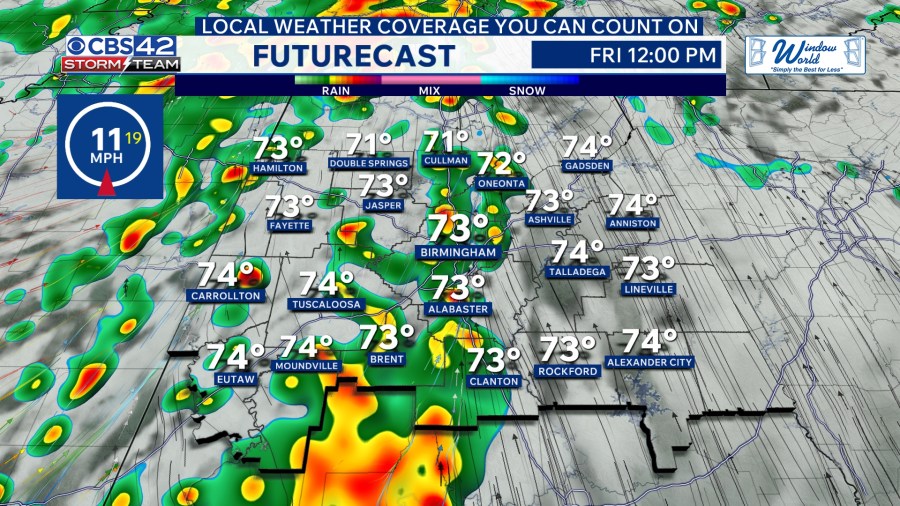 Stormy Pattern Across Central Alabama Through Memorial Day Weekend - AOL