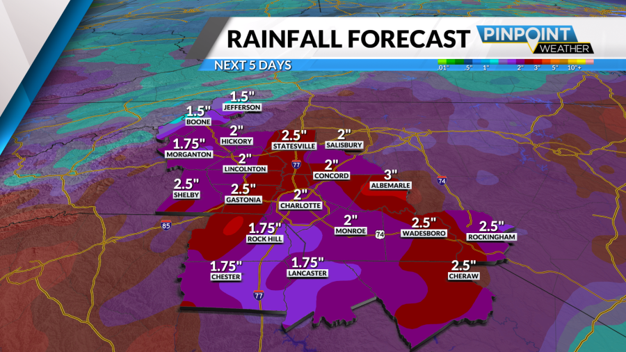Rainy and stormy start to Memorial Day weekend for Charlotte - AOL