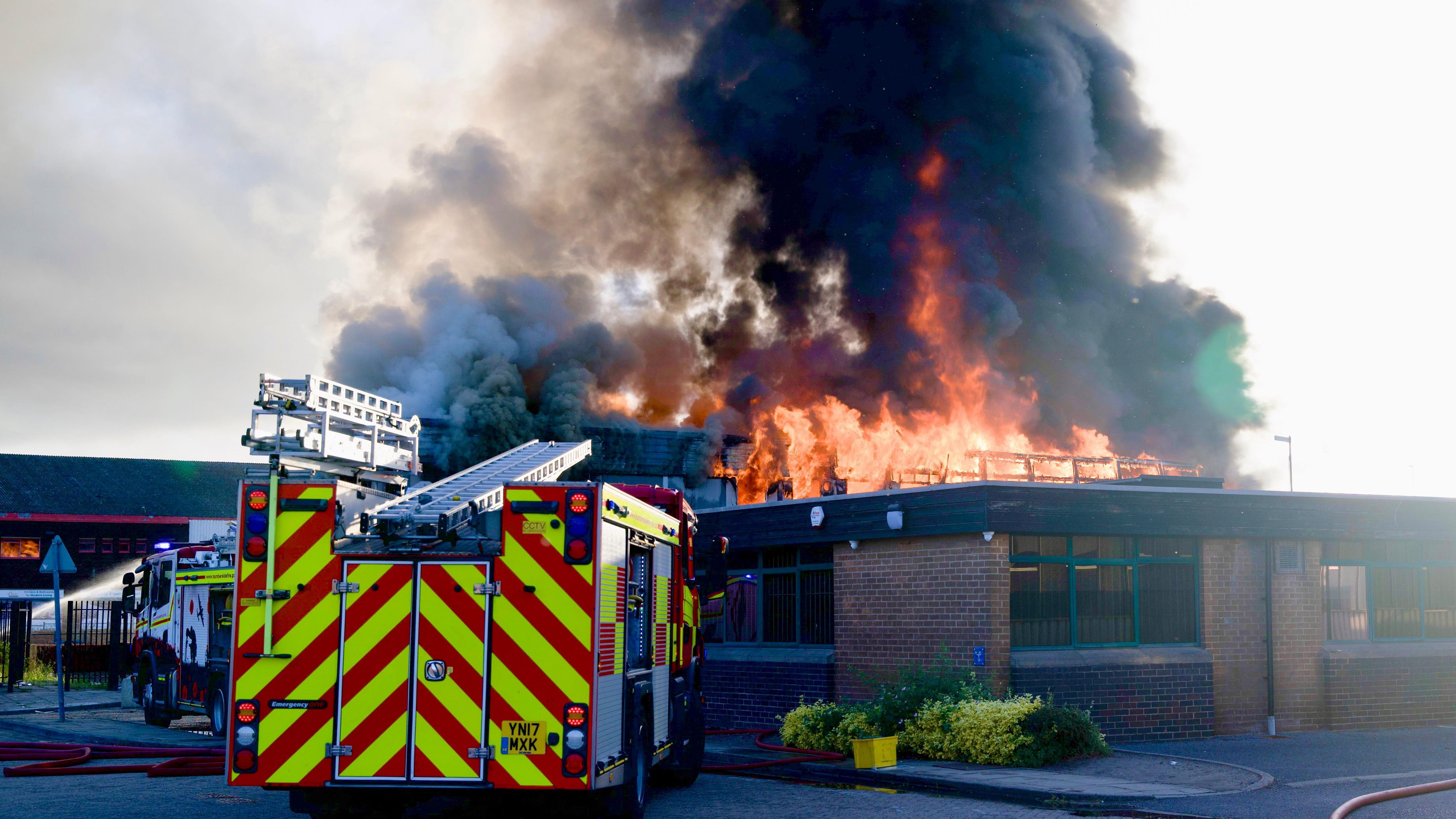 Fire crews tackle 'significant' town centre blaze - AOL