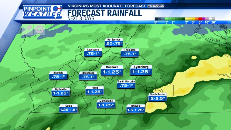 Pinpoint Weather: Rain continues, heavy at times - AOL