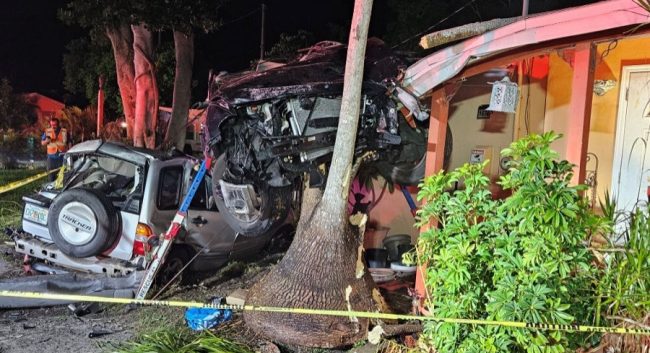 Teen Driver Slams SUV Into Clearwater Home After High-Speed Crash ...