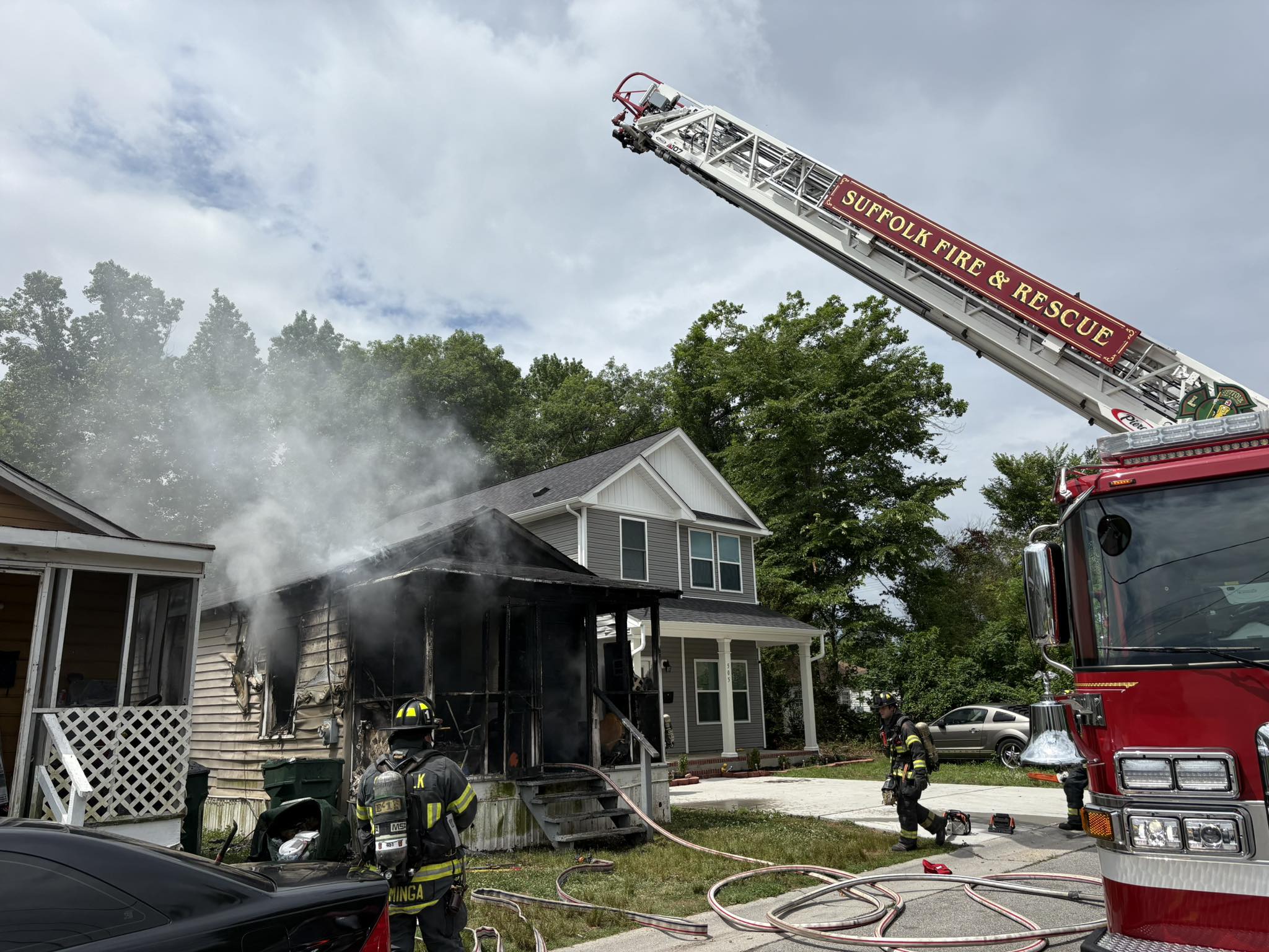 PHOTOS: Two displaced after house fire on Osceola Avenue in Suffolk - AOL