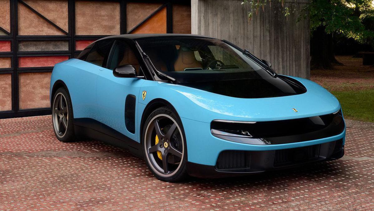 Ferrari shares slump after it unveils first fully electric car - AOL