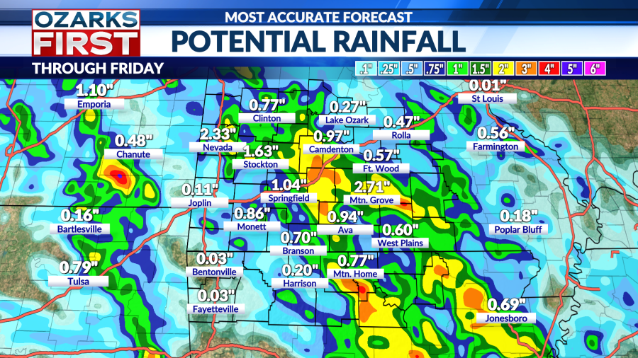 Flood Watch remains in effect across portions of the Ozarks - AOL