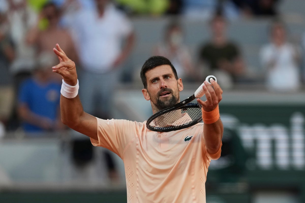 Novak Djokovic v Joao Fonseca start time: When is French Open third ...