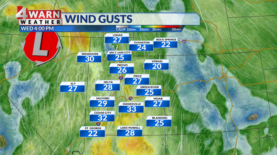 Utah Weather: Gusty winds and continued fire threat for Wednesday - AOL