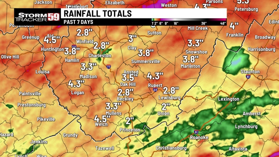 How much rain fell across West Virginia this past week? - AOL