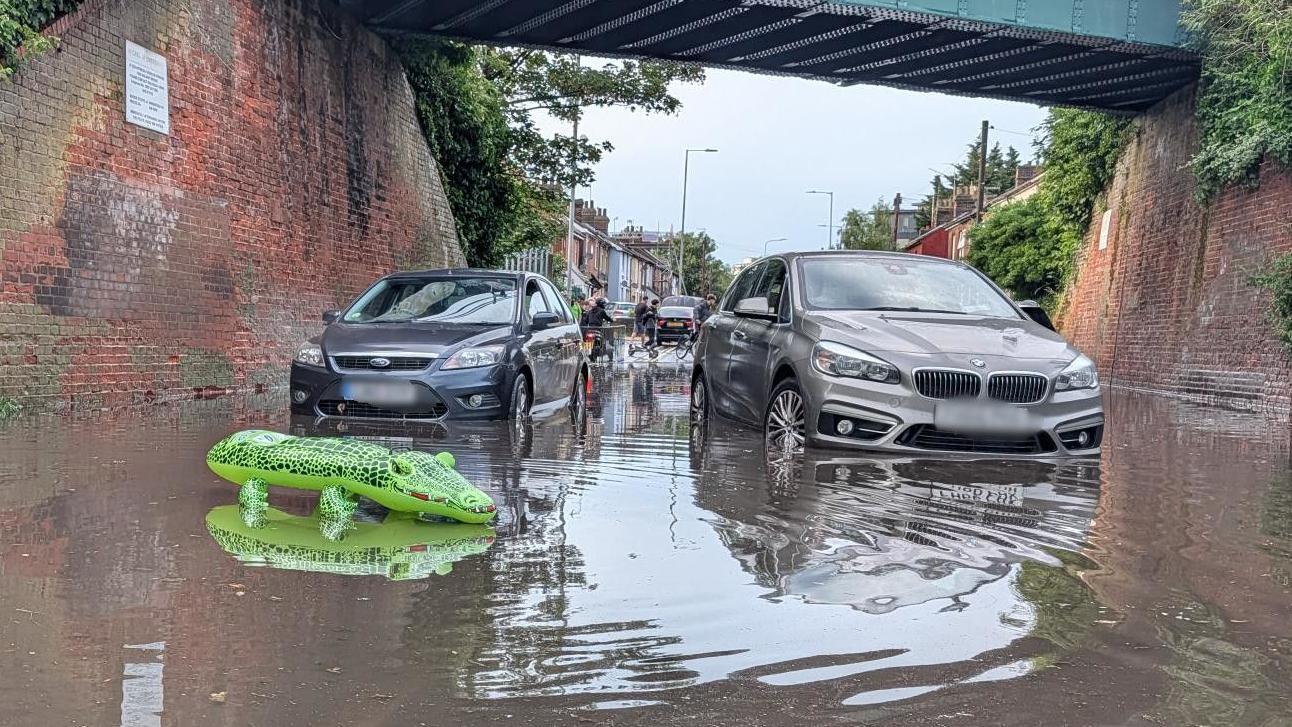 Travel disruption as heavy rain causes flash floods - AOL