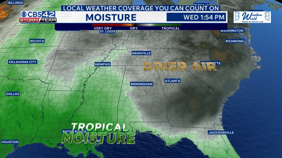 A Cold Front On Tuesday Brings Cooler and Less Humid Air Mid-Week - AOL