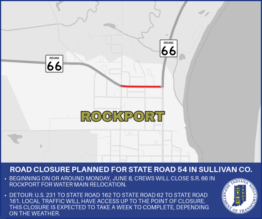 Road closure planned for state road in Spencer County - AOL