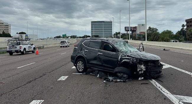 SUV Flips In Mid-Day I-275 Collision Near Westshore In Tampa - AOL